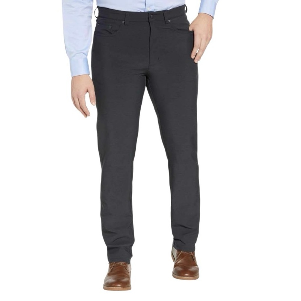 Greg Norman Collection Men's Charcoal Slim Pants Man’s 36X30